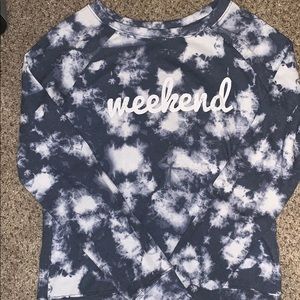 “Weekend” pullover sweatshirt